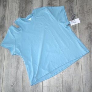 NINE WEST ACTIVE - Open Shoulder 4 Way Stretch Athletic Top